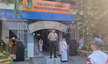Kapolsek-Sidoarjo-Kota-Ajak-Pelajar-Cinta-Tanah-Air