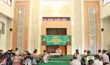 Polres-Kediri-Perkuat-Karakter-Humanis-dan-Spiritualitas-Anggota-Lewat-Binrohtal