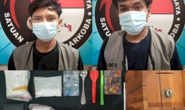 Respon-Cepat-Laporan-Warga,-Polrestabes-Surabaya-Amankan-Dua-Pria-Diduga-Pengedar-Narkoba