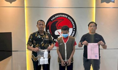 Polrestabes-Surabaya-Berhasil-Ungkap-Peredaran-Okerbaya,-Tersangka-Pengedar-Diamankan