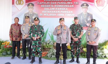 Dukung-Program-Swasembada-Pangan,-Kapolri-Panglima-TNI-Luncurkan-Gugus-Tugas-Polri