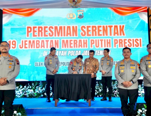 Kapolri Resmikan 19 Jembatan Merah Putih Presisi Komitmen Tindaklanjuti Arahan Presiden Prabowo
