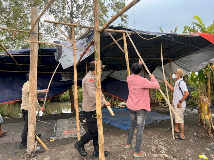 Respon Cepat 110 Polresta Sidoarjo Bongkar Arena Sabung Ayam di Ploso Krembung